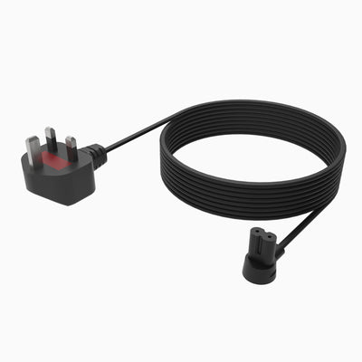 Long Power Cable - 5m - Black